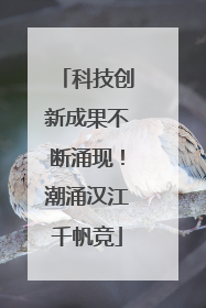 科技创新成果不断涌现！潮涌汉江千帆竞